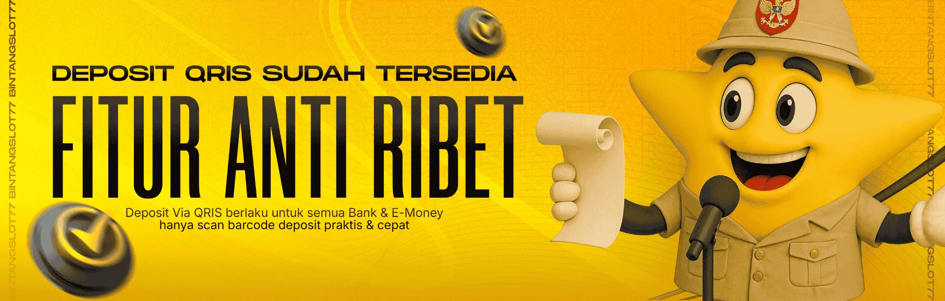 BINTANGSLOT77 DEPOSIT PRAKTIS VIA QRIS
