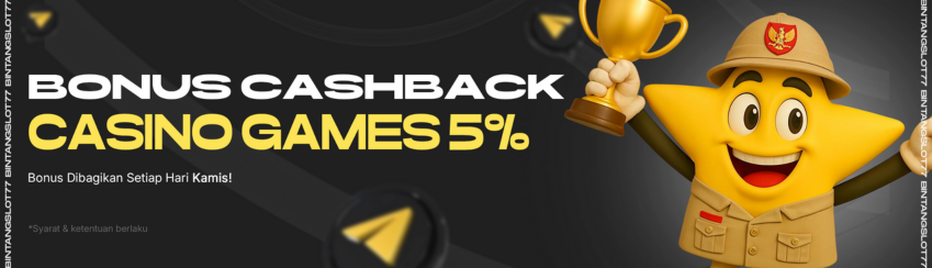BONUS CASHBACK CASINO GAMES 5%