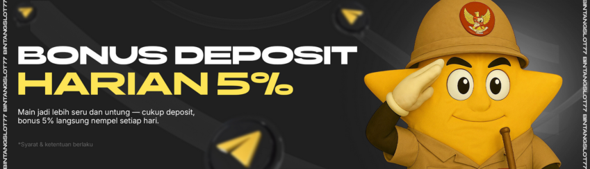 BONUS DEPOSIT HARIAN 5%