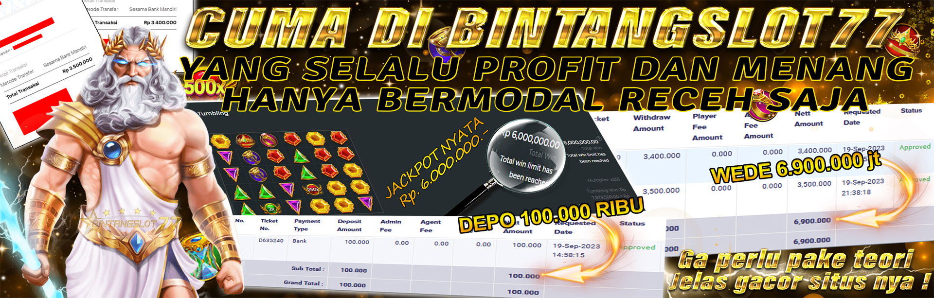 CUMA DI BINTANGSLOT77 BISA JACKPOT BESAR